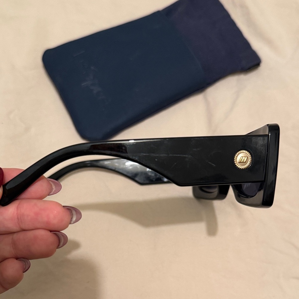 Lespecs Oh Damn Rectangular Black Sunglasses - image 2